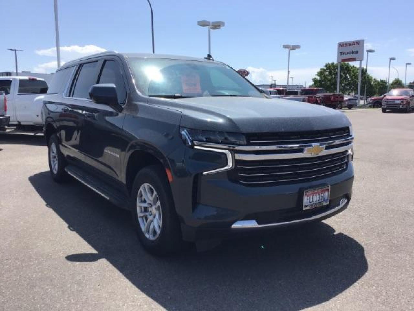 2021 GRAY /BLACK Chevrolet Suburban LT 4WD (1GNSKCKDXMR) with an 5.3L V8 OHV 16V engine, 10-Speed Automatic transmission, located at 1235 N Woodruff Ave., Idaho Falls, 83401, (208) 523-1053, 43.507172, -112.000488 - Hard to find late model Carry-All with low miles! It comes with heated seats, back up camera, parking sensors, collision avoidance, auto start/stop (to save on fuel), power folding mirrors, BOSE premium sound, and many, many more options! At Timberline Auto it is always easy to find a great deal - Photo #7