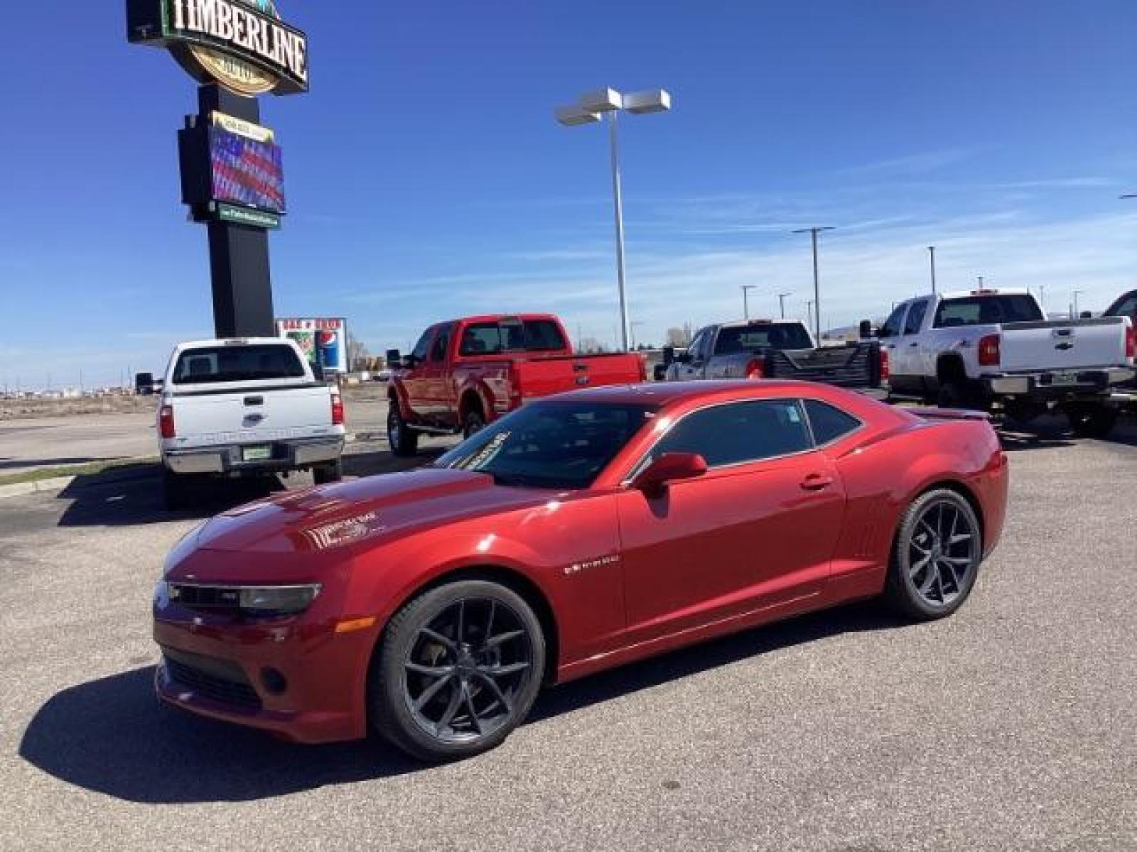 2015 Red Rock Metallic /Black Chevrolet Camaro 1LT Coupe (2G1FD1E31F9) with an 3.6L V6 DOHC 24V FFV engine, 6-Speed Automatic transmission, located at 1235 N Woodruff Ave., Idaho Falls, 83401, (208) 523-1053, 43.507172, -112.000488 - The 2015 Chevrolet Camaro V6 offers a blend of performance, style, and features. While it may not have all the high-performance features of the V8 models, it still provides an exhilarating driving experience. Here are some key features you might find on a 2015 Chevy Camaro V6: 3.6-Liter V6 Engine: - Photo #0