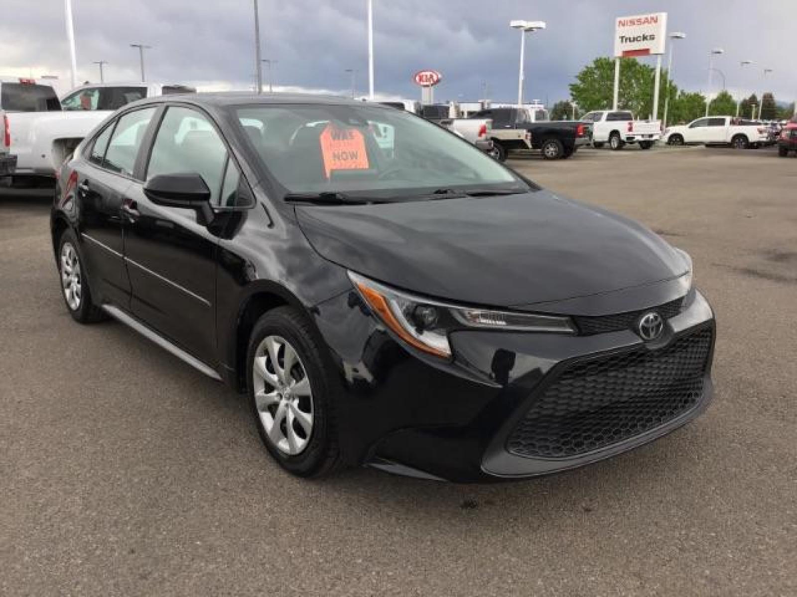 2021 BLACK /Black, cloth Toyota Corolla LE (5YFEPMAE1MP) with an 1.8L L4 DOHC 16V engine, Automatic transmission, located at 1235 N Woodruff Ave., Idaho Falls, 83401, (208) 523-1053, 43.507172, -112.000488 - This 2021 Toyota Corolla LE is in as good of shape as the day it rolled off the lot! Inside, outside, and mechanically it is in amazing condition! This one comes with a large touch screen display, rubber floor mats in the front, near new tires with 95% tread left, steering wheel mounted controls, la - Photo #5