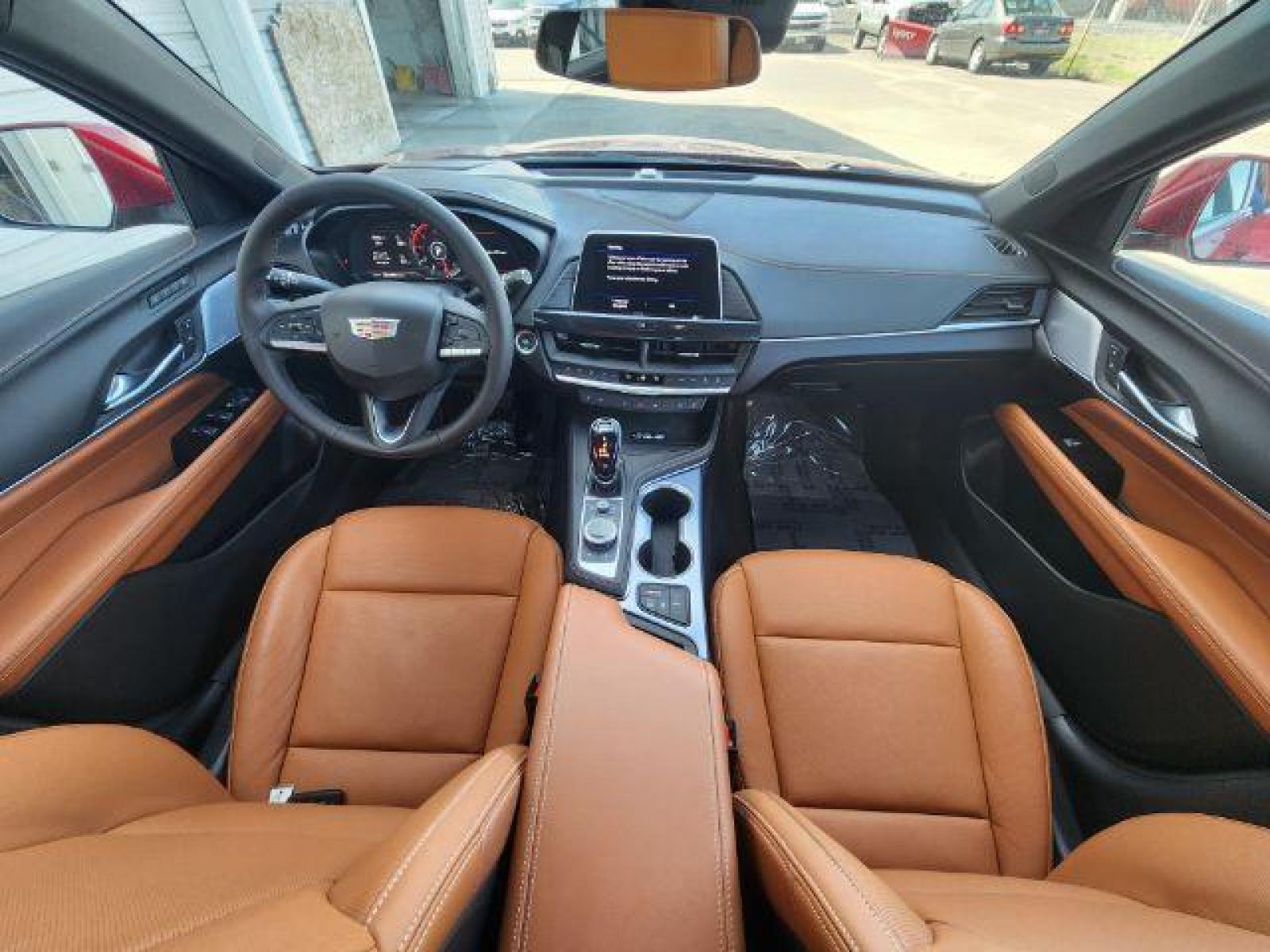 2022 Infrared Tintcoat /Cinnamon w/Jet Black Accents Cadillac CT4 Premium Luxury (1G6DF5RL7N0) with an 2.7L L4 DOHC 16V TURBO engine, 8-Speed Automatic transmission, located at 1235 N Woodruff Ave., Idaho Falls, 83401, (208) 523-1053, 43.507172, -112.000488 - Wow, just wow!! This is one really nice car! It will check all the boxes- fuel efficient, powerful, AWD, comfortable, luxurious, great looking, roomy, fun to drive, the list goes on and on! It has all the driver safety options, heads up display, adjustable driving specs, navigation, Apple car play, - Photo #20