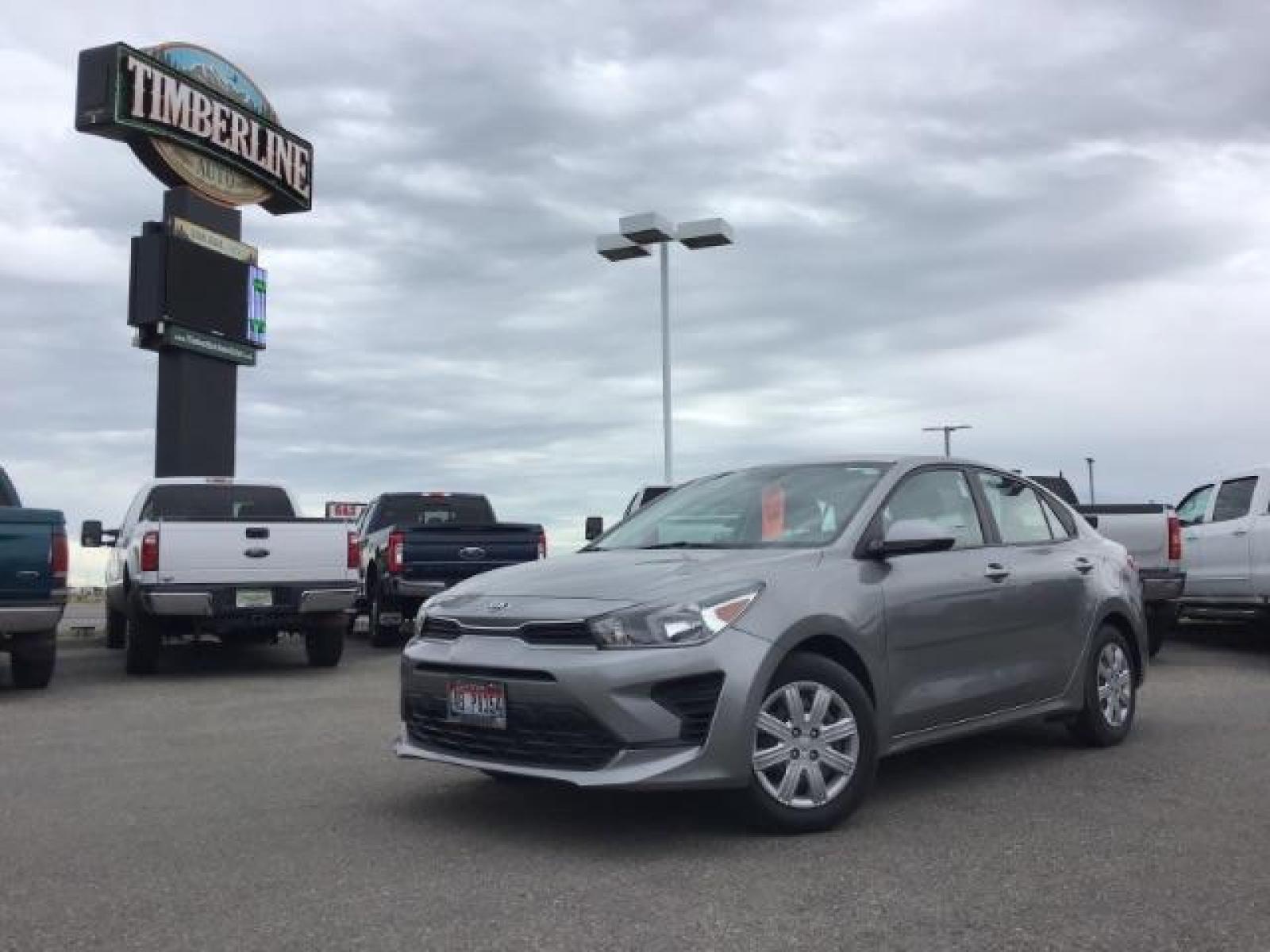 2021 Gray /Gray Kia Rio S (3KPA24AD7ME) with an 1.6L L4 DOHC 16V engine, 6-Speed Automatic transmission, located at 1235 N Woodruff Ave., Idaho Falls, 83401, (208) 523-1053, 43.507172, -112.000488 - This 2021 Kia Rio has low miles, cloth interior with lots of options. At timberline Auto it is always easy to find a great deal on your next vehicle! Our experienced sales staff can help find the right vehicle that will fit your needs. Our knowledgeable finance department has options for almost an - Photo #0