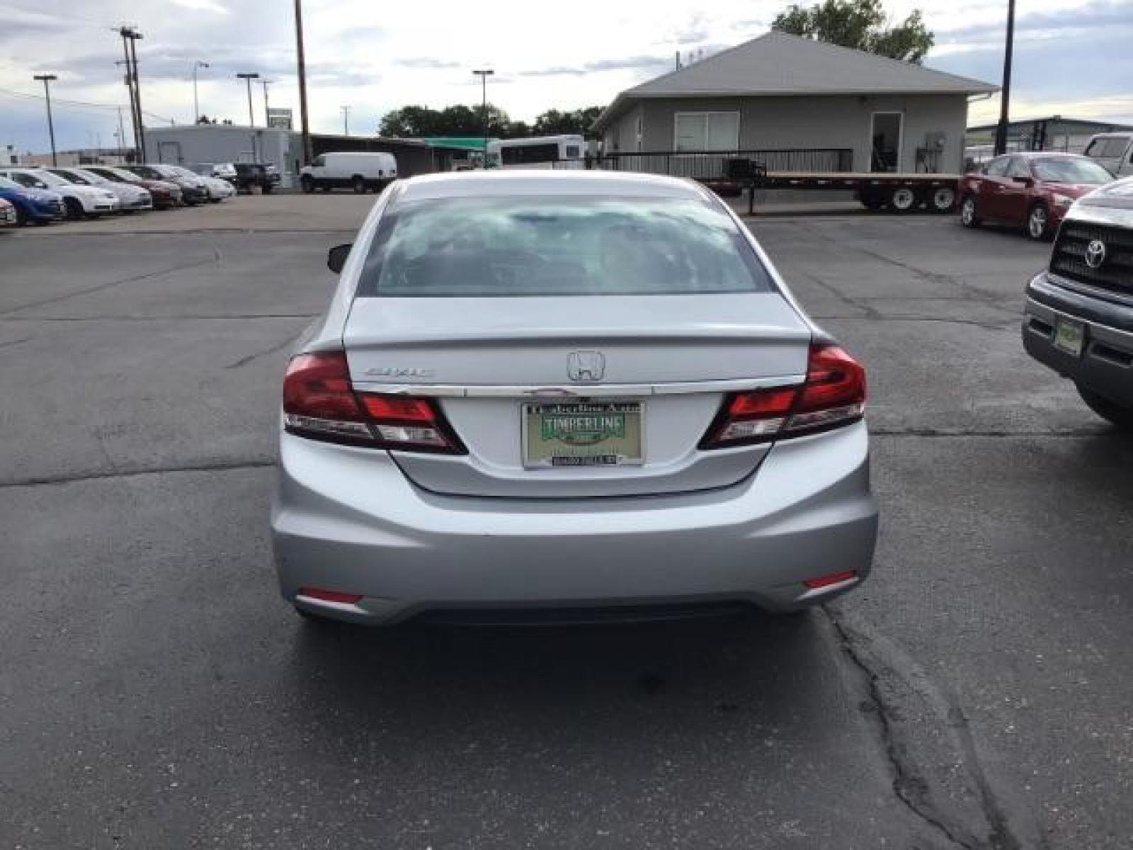 2013 Urban Titanium Metallic /Stone Cloth Interior Honda Civic LX Sedan 5-Speed AT (19XFB2F52DE) with an 1.8L L4 SOHC 16V engine, 5-Speed Automatic transmission, located at 1235 N Woodruff Ave., Idaho Falls, 83401, (208) 523-1053, 43.507172, -112.000488 - At Timberline Auto it is always easy to find a great deal on your next vehicle! Our experienced sales staff can help find the right vehicle will fit your needs. Our knowledgeable finance department has options for almost any credit score. We offer many warranty contract options to protect you new pr - Photo #3