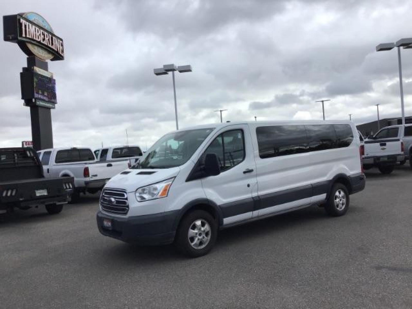 2018 WHITE /XL Ford Transit 350 Wagon Low Roof XL w/Sliding Pass. 148-in. WB (1FBZX2YG2JK) with an 3.5L V6 DOHC 24V engine, 6-Speed Automatic transmission, located at 1235 N Woodruff Ave., Idaho Falls, 83401, (208) 523-1053, 43.507172, -112.000488 - Photo #0