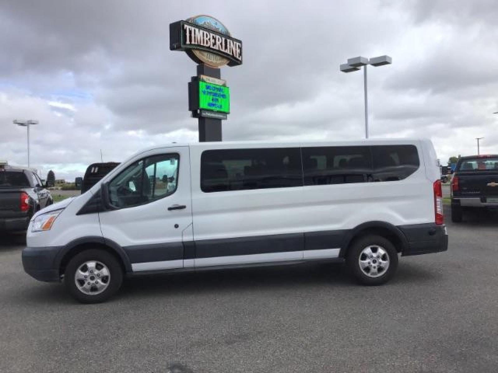2018 WHITE /XL Ford Transit 350 Wagon Low Roof XL w/Sliding Pass. 148-in. WB (1FBZX2YG2JK) with an 3.5L V6 DOHC 24V engine, 6-Speed Automatic transmission, located at 1235 N Woodruff Ave., Idaho Falls, 83401, (208) 523-1053, 43.507172, -112.000488 - Photo #1