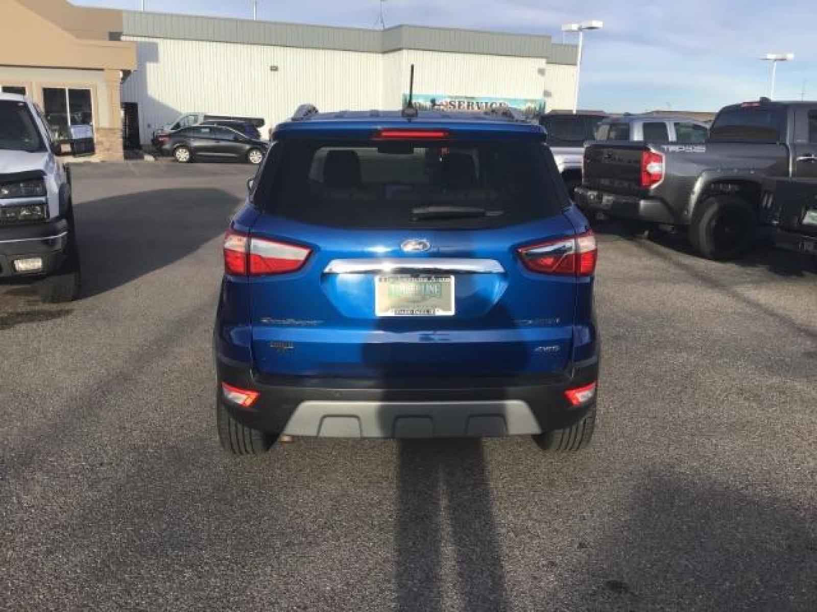 2020 Blue Candy Metallic Tinted Clearcoat /Medium Light Stone, leather Ford EcoSport Titanium AWD (MAJ6S3KL8LC) with an 2.0L L4 DOHC 16V engine, 6-Speed Automatic transmission, located at 1235 N Woodruff Ave., Idaho Falls, 83401, (208) 523-1053, 43.507172, -112.000488 - This 2020 Ford EcoSport Titanium , has the 3.7L motor . It is AWD. It only has 29,932 miles. It has a heated steering wheel, push button start, back up camera, leather interior, heated seats, and sunroof. At Timberline Auto it is always easy to find a great deal on your next vehicle! Our experience - Photo #3
