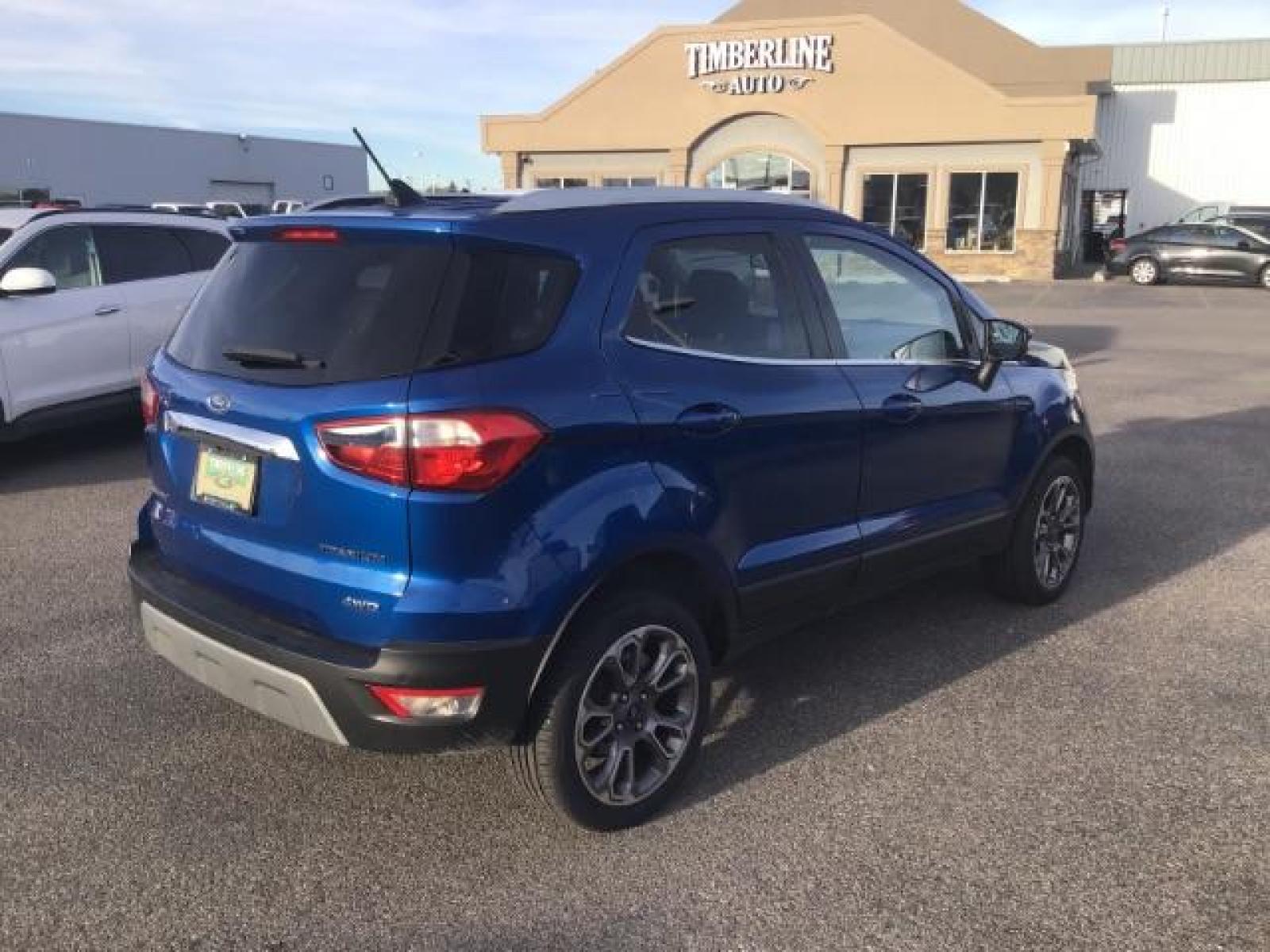 2020 Blue Candy Metallic Tinted Clearcoat /Medium Light Stone, leather Ford EcoSport Titanium AWD (MAJ6S3KL8LC) with an 2.0L L4 DOHC 16V engine, 6-Speed Automatic transmission, located at 1235 N Woodruff Ave., Idaho Falls, 83401, (208) 523-1053, 43.507172, -112.000488 - This 2020 Ford EcoSport Titanium , has the 3.7L motor . It is AWD. It only has 29,932 miles. It has a heated steering wheel, push button start, back up camera, leather interior, heated seats, and sunroof. At Timberline Auto it is always easy to find a great deal on your next vehicle! Our experience - Photo #4