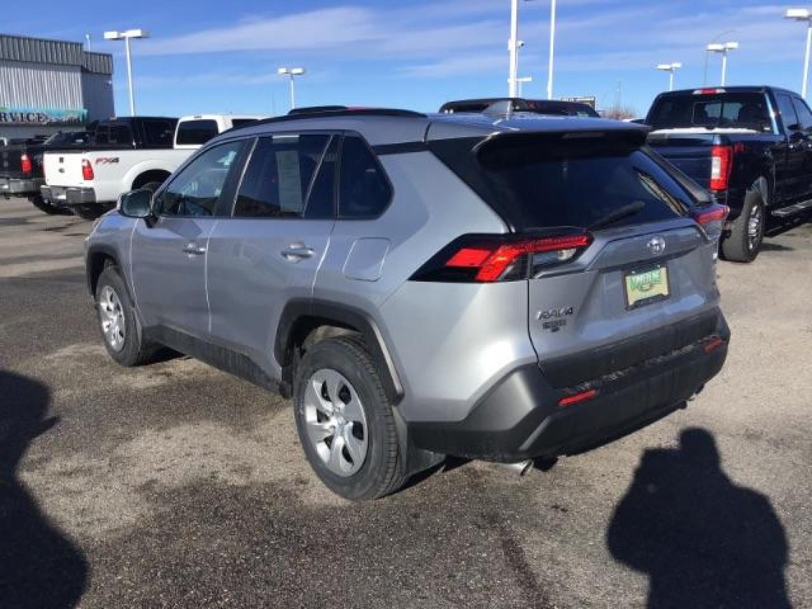 2021 Silver Sky Metallic /Black, cloth Toyota RAV4 LE AWD (2T3G1RFV9MC) with an 2.5L L4 DOHC 16V engine, 8-Speed Automatic transmission, located at 1235 N Woodruff Ave., Idaho Falls, 83401, (208) 523-1053, 43.507172, -112.000488 - This 2021 Toyota Rav4 LE, is AWD, has the 2.5L 4cyl. motor. It has 62,356 miles. Comes with cloth interior, back up camera, lane assist, blind spot, blue tooth and power locks and windows. At Timberline Auto it is always easy to find a great deal on your next vehicle! Our experienced sales staff can - Photo #2