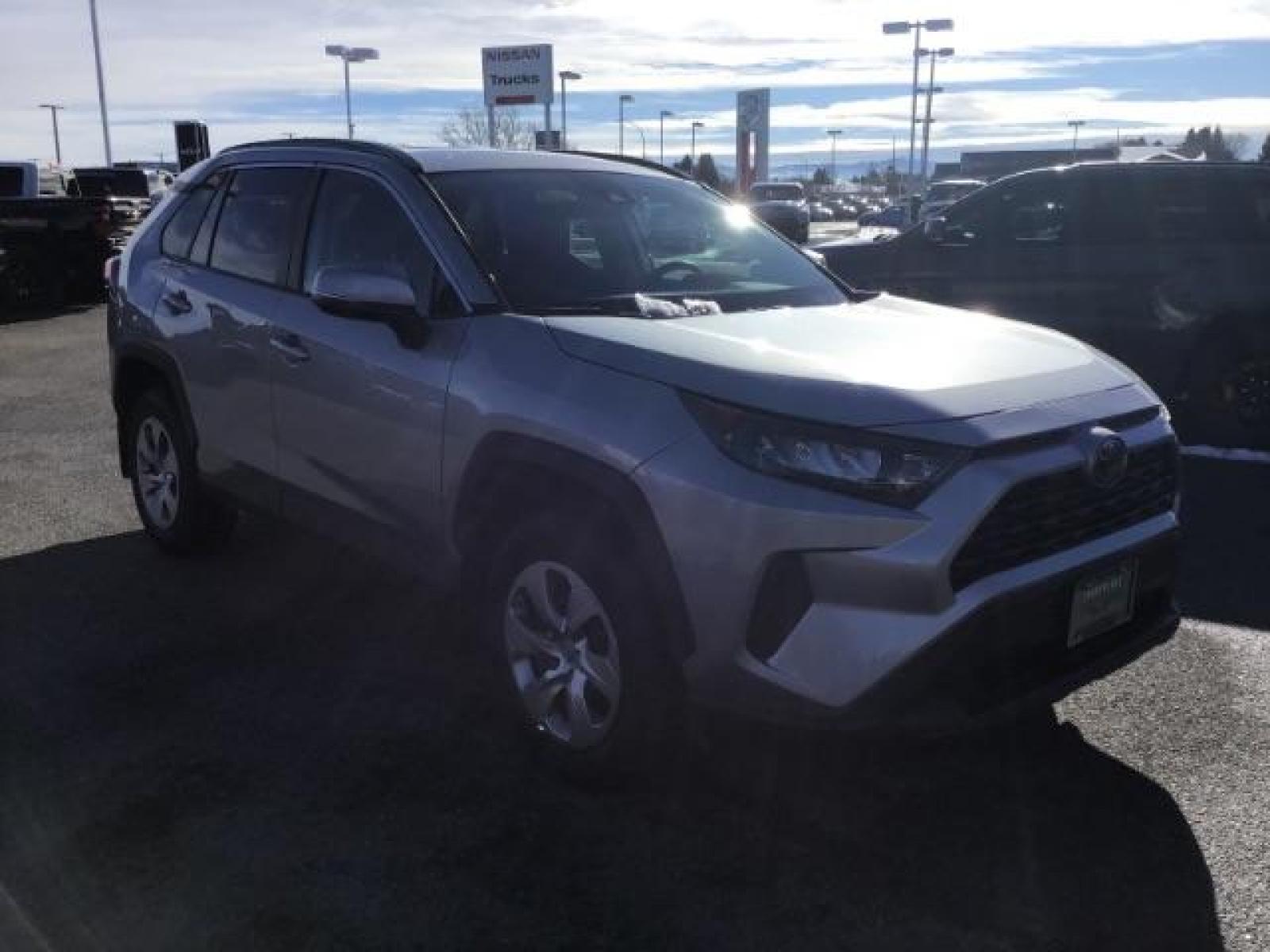 2021 Silver Sky Metallic /Black, cloth Toyota RAV4 LE AWD (2T3G1RFV9MC) with an 2.5L L4 DOHC 16V engine, 8-Speed Automatic transmission, located at 1235 N Woodruff Ave., Idaho Falls, 83401, (208) 523-1053, 43.507172, -112.000488 - This 2021 Toyota Rav4 LE, is AWD, has the 2.5L 4cyl. motor. It has 62,356 miles. Comes with cloth interior, back up camera, lane assist, blind spot, blue tooth and power locks and windows. At Timberline Auto it is always easy to find a great deal on your next vehicle! Our experienced sales staff can - Photo #6