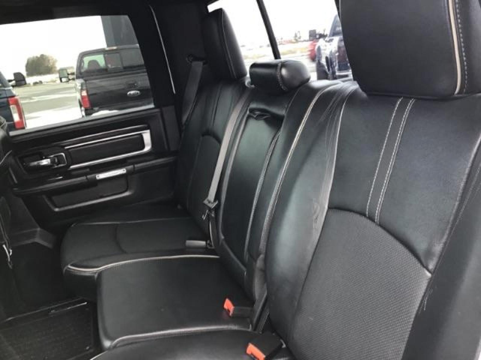 2017 Pearl White /Black/Cattle Tan, premium leather RAM 3500 Longhorn Crew Cab LWB 4WD (3C63R3KL4HG) with an 6.7L L6 OHV 24V TURBO DIESEL engine, 6-Speed Automatic transmission, located at 1235 N Woodruff Ave., Idaho Falls, 83401, (208) 523-1053, 43.507172, -112.000488 - This 2017 Ram 3500 Limited 4x4, has the 6.7L diesel motor. It has 99,000 miles. Comes with leather interior, heated and cooled seats, dual power seats, custom front bumper, back up camera, turnover ball, and blue tooth audio. At Timberline Auto it is always easy to find a great deal on your next ve - Photo #18