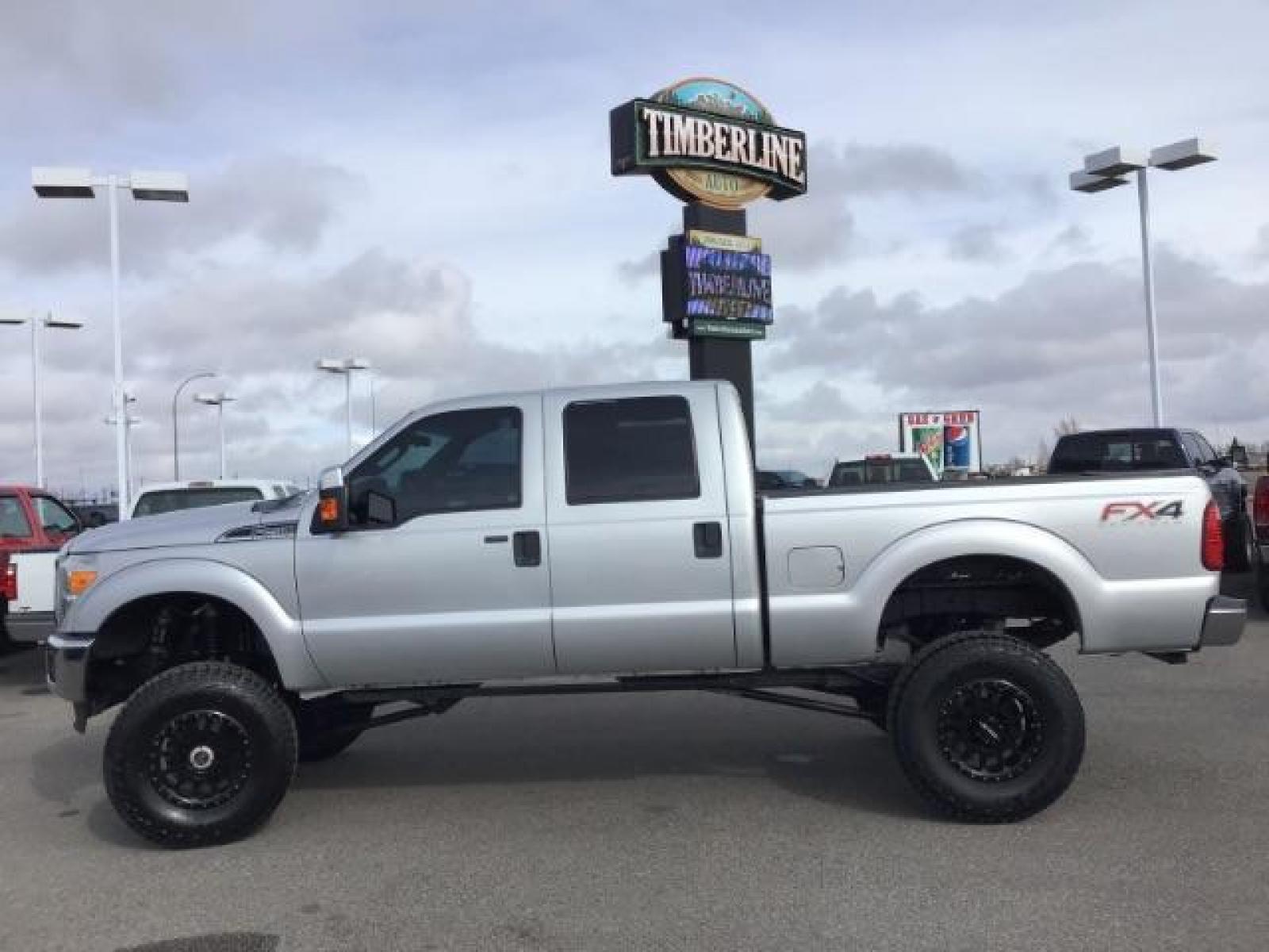 2013 /Steel Cloth Interior Ford F-250 SD XLT Crew Cab 4WD (1FT7W2B66DE) with an 6.2L V8 OHV 16V engine, 6-Speed Automatic transmission, located at 1235 N Woodruff Ave., Idaho Falls, 83401, (208) 523-1053, 43.507172, -112.000488 - This 2013 Ford F250 XLT 4x4, has the 6.2L motor. It has 120,000 miles. Comes with Cloth interior, cruise control, body lift, power mirrors, keyless remote, power windows and locks, and will seat 6. At Timberline Auto it is always easy to find a great deal on your next vehicle! Our experienced sales - Photo #1
