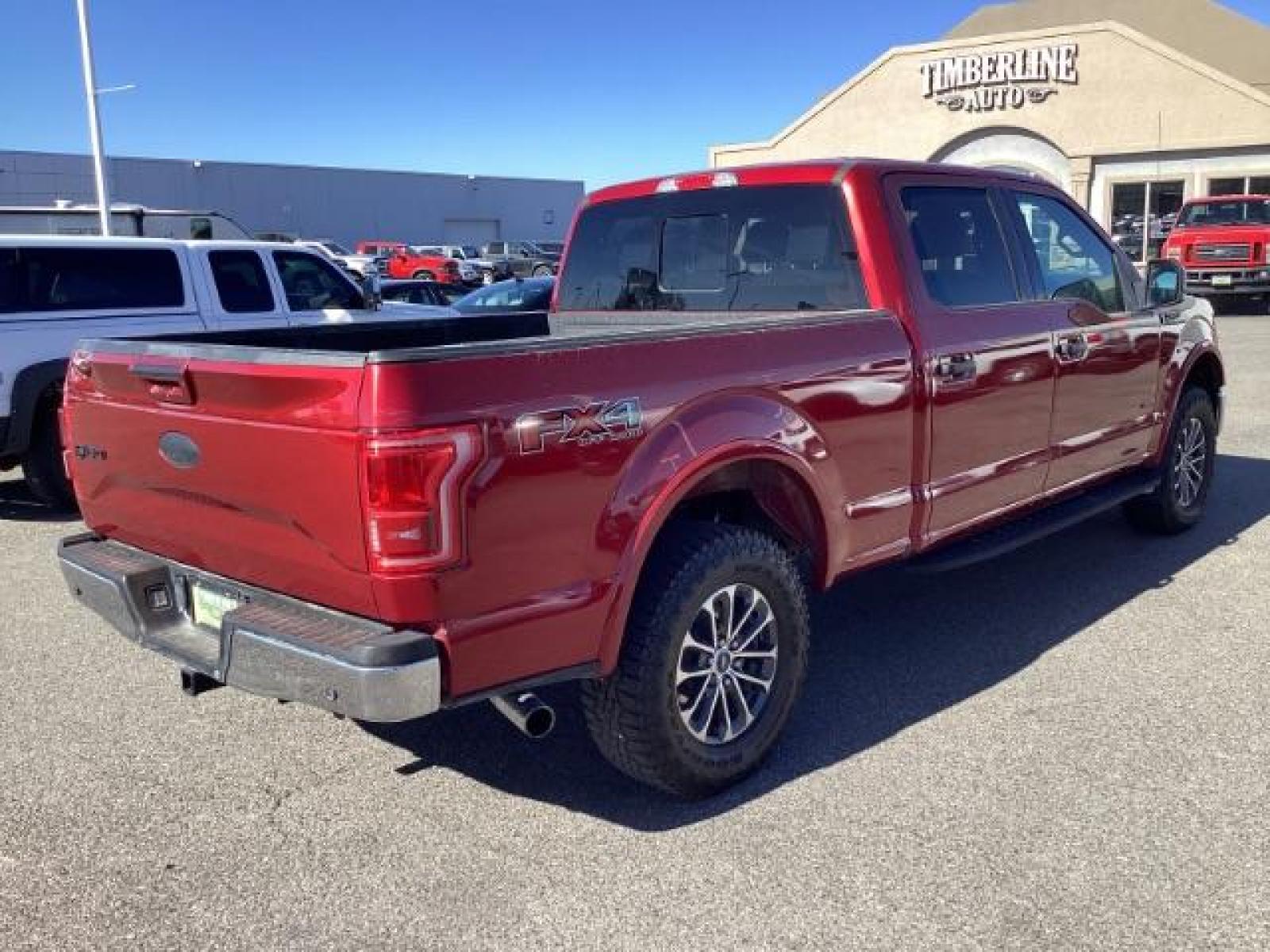 2015 RED /LEATHER Ford F-150 Lariat SuperCrew 6.5-ft. Bed 4WD (1FTFW1EG5FK) with an 3.5 V6 engine, 6-Speed Automatic transmission, located at 1235 N Woodruff Ave., Idaho Falls, 83401, (208) 523-1053, 43.507172, -112.000488 - The 2015 Ford F-150 Lariat is a well-equipped trim level of the popular Ford F-150 pickup truck. Known for its blend of luxury, capability, and technology, the Lariat trim offers a range of features. Here are some key features you might find on the 2015 Ford F-150 Lariat: Engine Options: The 2015 F - Photo #4