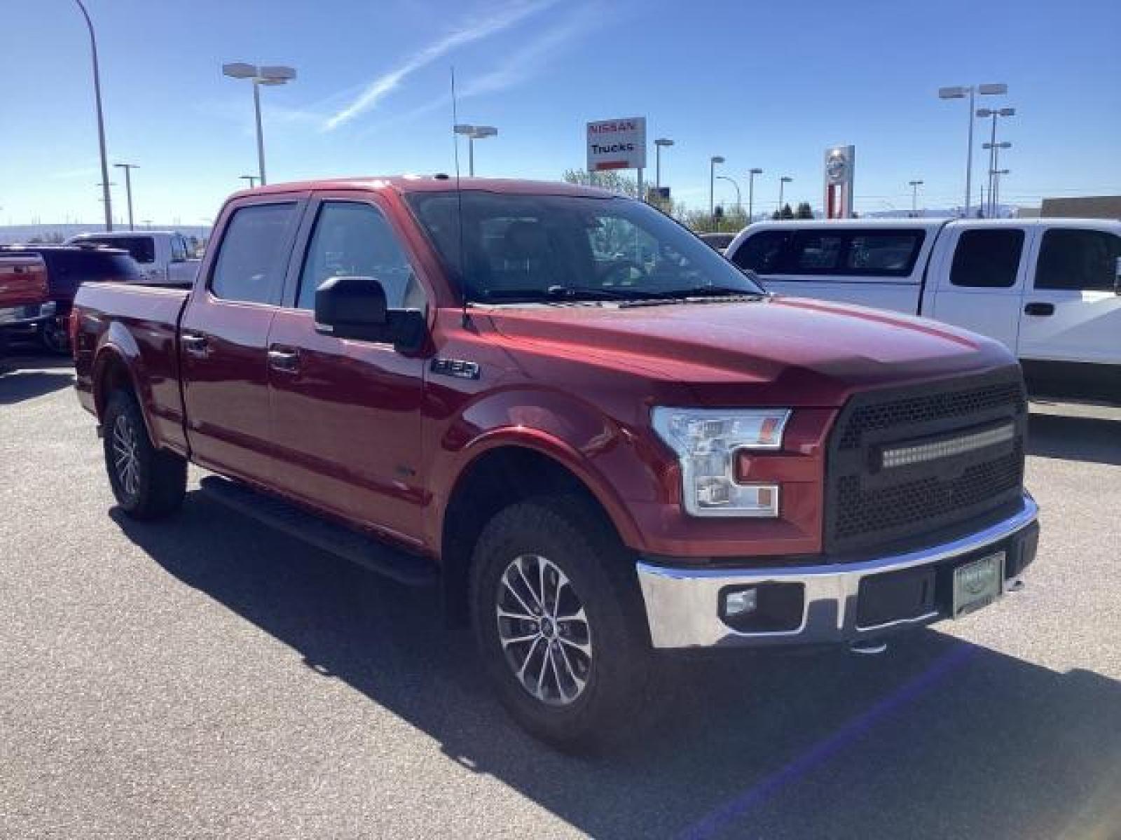 2015 RED /LEATHER Ford F-150 Lariat SuperCrew 6.5-ft. Bed 4WD (1FTFW1EG5FK) with an 3.5 V6 engine, 6-Speed Automatic transmission, located at 1235 N Woodruff Ave., Idaho Falls, 83401, (208) 523-1053, 43.507172, -112.000488 - The 2015 Ford F-150 Lariat is a well-equipped trim level of the popular Ford F-150 pickup truck. Known for its blend of luxury, capability, and technology, the Lariat trim offers a range of features. Here are some key features you might find on the 2015 Ford F-150 Lariat: Engine Options: The 2015 F - Photo #6