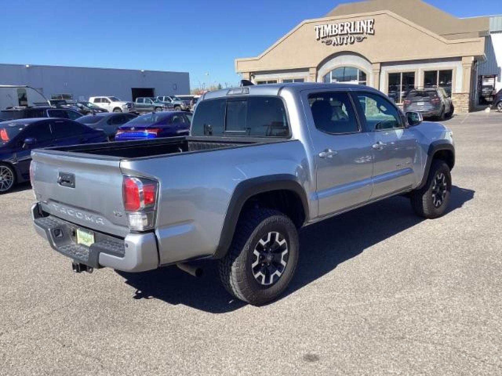 2021 Silver Sky Metallic /Cement Gray, cloth Toyota Tacoma SR5 Double Cab Long Bed V6 6AT 4WD (5TFCZ5ANXMX) with an 3.5L V6 DOHC 24V engine, 6-Speed Automatic transmission, located at 1235 N Woodruff Ave., Idaho Falls, 83401, (208) 523-1053, 43.507172, -112.000488 - The 2021 Toyota Tacoma TRD Off-Road Crew Cab is designed to excel both on and off the road, offering a combination of ruggedness, capability, and advanced features. Here are some of the key features you can typically find in this model: Off-Road Capability: The TRD Off-Road trim is specifically gea - Photo #4