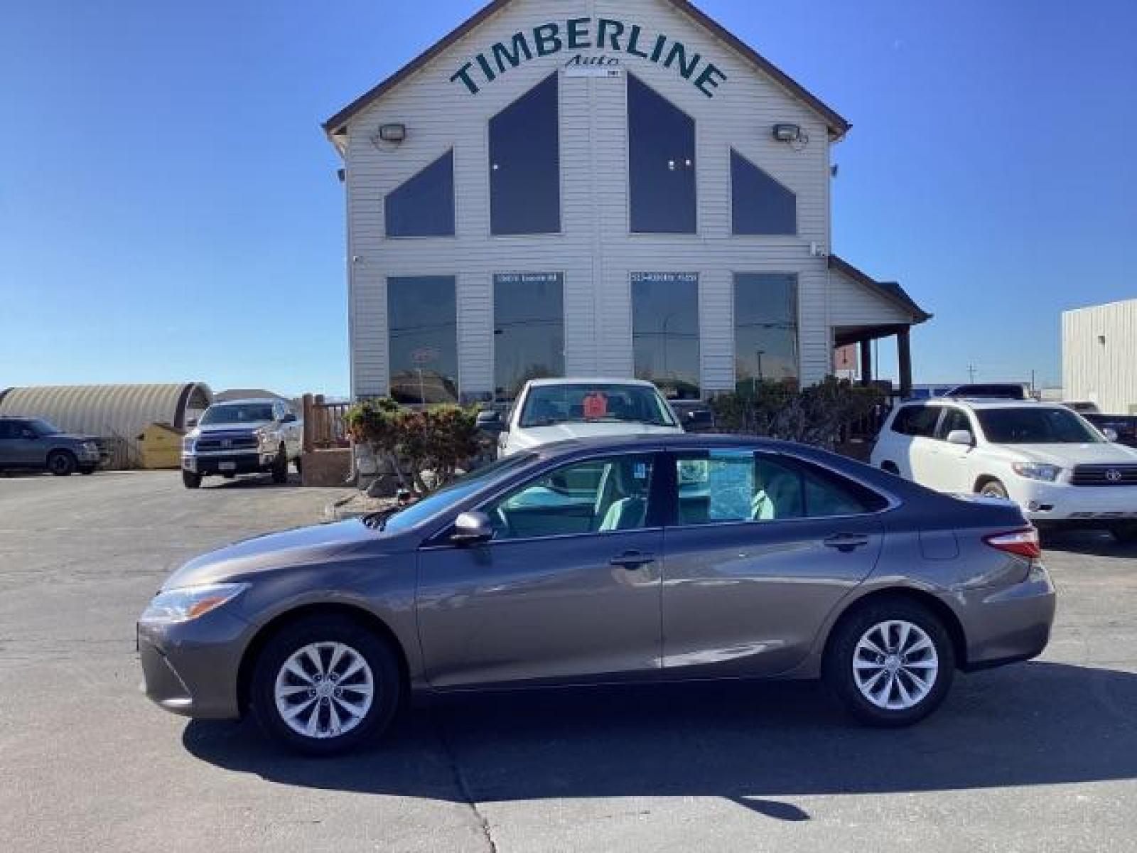 2016 Celestial Silver Metallic /Ash, cloth Toyota Camry LE (4T4BF1FK4GR) with an 2.5L L4 DOHC 16V engine, 6-Speed Automatic transmission, located at 1235 N Woodruff Ave., Idaho Falls, 83401, (208) 523-1053, 43.507172, -112.000488 - The 2016 Toyota Camry LE is a mid-level trim of the popular sedan, offering a blend of comfort, reliability, and efficiency. Here are some of the notable features you might find on the 2016 Toyota Camry LE: 2.5-Liter Four-Cylinder Engine: The Camry LE typically comes equipped with a 2.5-liter four- - Photo #1