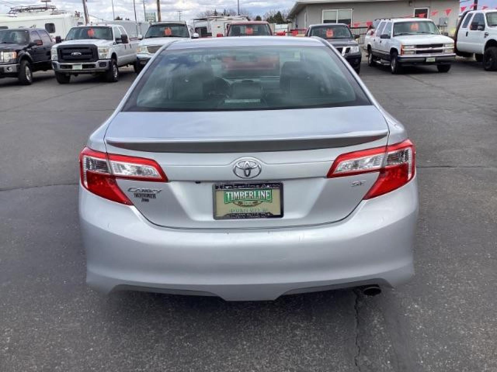 2014 Classic Silver Metallic /Black/Ash 2-Tone Toyota Camry SE (4T1BF1FK9EU) with an 2.5L L4 DOHC 16V engine, 6-Speed Automatic transmission, located at 1235 N Woodruff Ave., Idaho Falls, 83401, (208) 523-1053, 43.507172, -112.000488 - The 2014 Toyota Camry SE is a midsize sedan known for its reliability, comfort, and sporty design. Here are the key features you might find on the 2014 Toyota Camry SE: Engine: Typically equipped with a 2.5-liter inline-four engine producing around 178 horsepower and 170 lb-ft of torque, paired wit - Photo #3