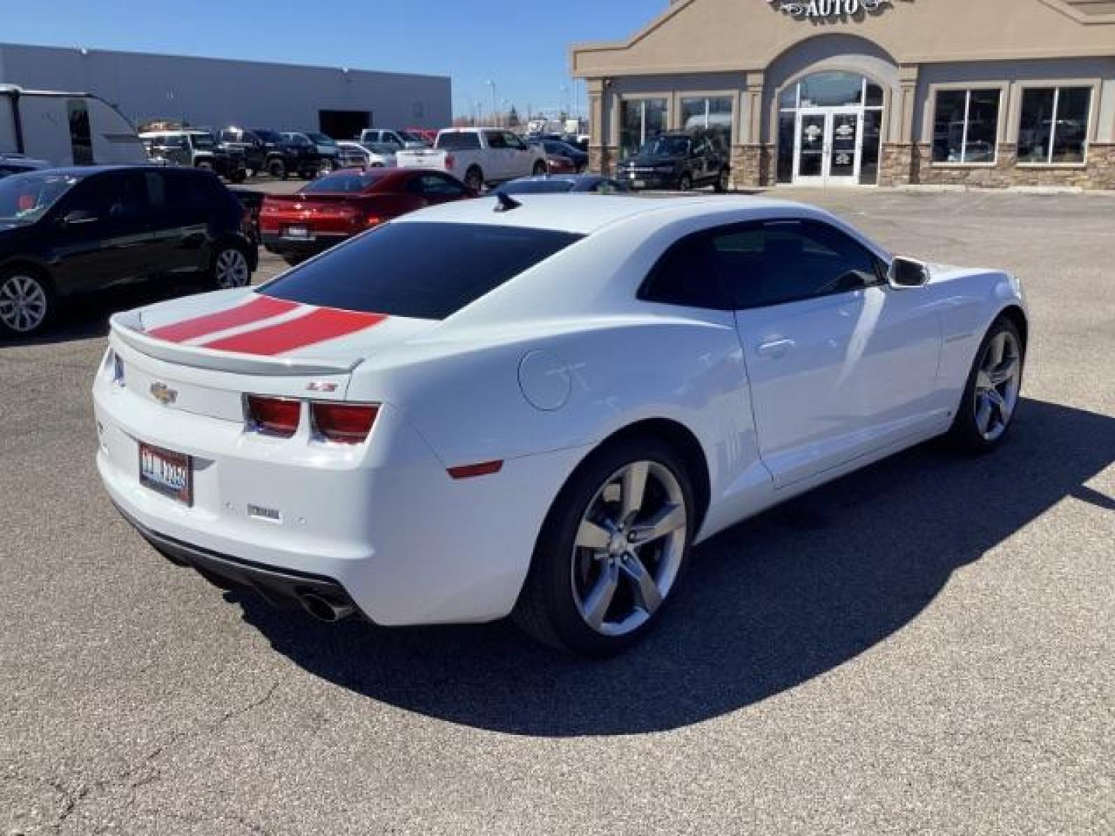 2010 WHITE /Black Leather Interior Chevrolet Camaro 2SS Coupe (2G1FT1EWXA9) with an 6.2L V8 OHV 16V engine, 6-Speed Manual transmission, located at 1235 N Woodruff Ave., Idaho Falls, 83401, (208) 523-1053, 43.507172, -112.000488 - V8 Engine: The 2SS trim typically comes equipped with a potent 6.2-liter V8 engine, providing ample power and performance. In the 2010 model, this engine produced around 426 horsepower and 420 lb-ft of torque. Performance Upgrades: The 2SS trim may include performance upgrades such as a sport-tuned - Photo #4