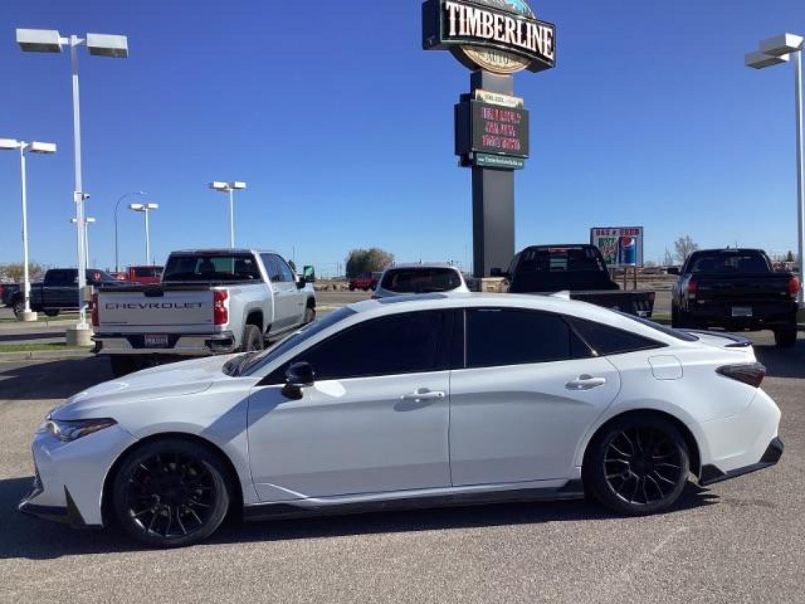 2020 Wind Chill Pearl /Black/Red, leatherette/sueded microfiber Toyota Avalon TRD (4T1FZ1FB7LU) with an 3.5L V6 DOHC 24V engine, 6-Speed Automatic transmission, located at 1235 N Woodruff Ave., Idaho Falls, 83401, (208) 523-1053, 43.507172, -112.000488 - The 2020 Toyota Avalon TRD is a performance-oriented trim level of the Toyota Avalon sedan, known for its sporty styling and enhanced driving dynamics. Here are the key features you can typically find on the 2020 Toyota Avalon TRD: Engine: Powered by a potent 3.5-liter V6 engine producing 301 horse - Photo #1
