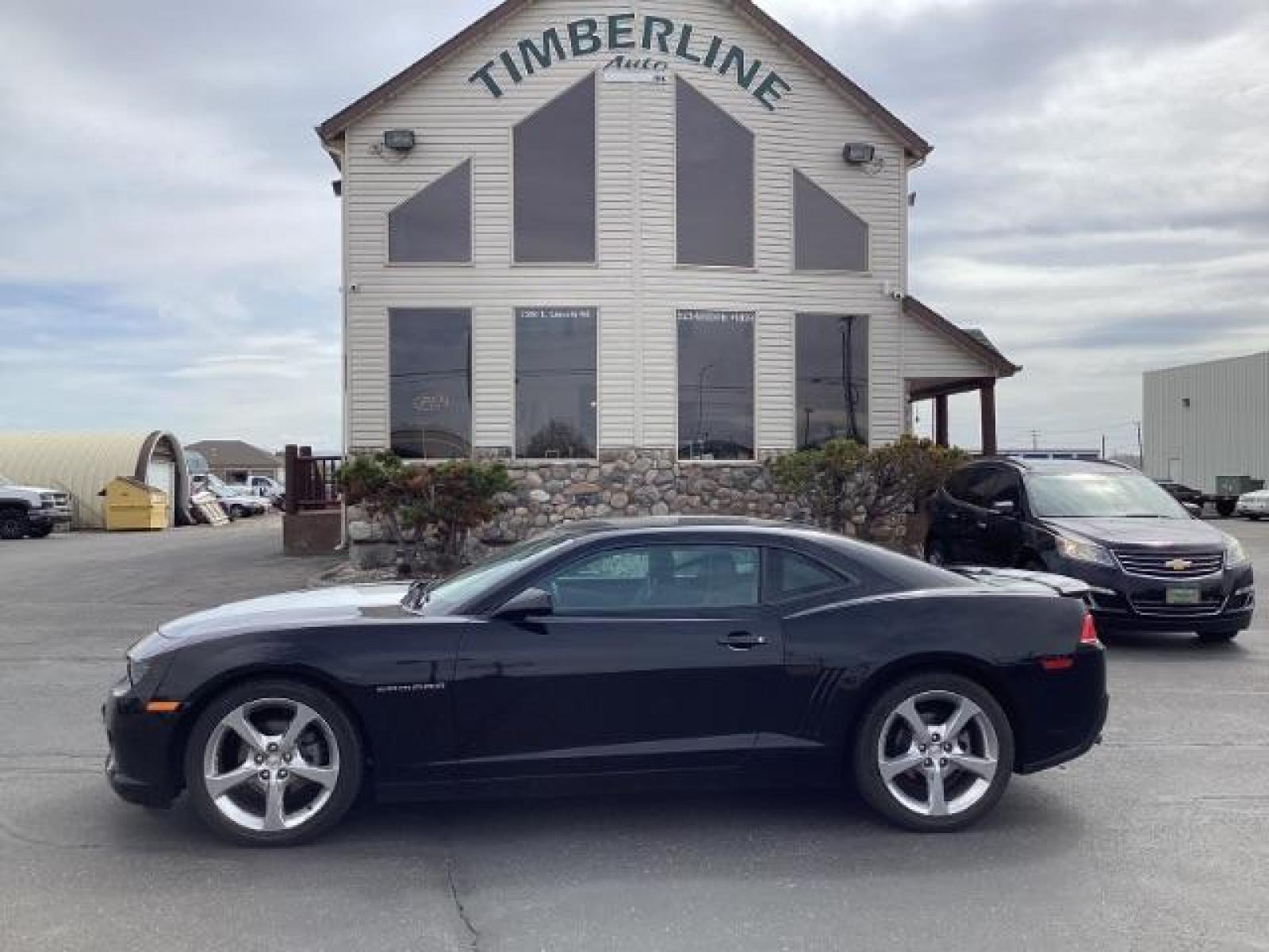 2015 BLACK Chevrolet Camaro 2LT Coupe (2G1FF1E35F9) with an 3.6L V6 DOHC 24V FFV engine, 6-Speed Automatic transmission, located at 1235 N Woodruff Ave., Idaho Falls, 83401, (208) 523-1053, 43.507172, -112.000488 - The 2015 Chevrolet Camaro 2LT RS combines the comfort and technology of the 2LT trim with the sporty styling elements of the RS package. Here are some of the key features you could find in the 2015 Chevrolet Camaro 2LT RS: 3.6-liter V6 Engine: The Camaro 2LT RS is typically powered by a 3.6-liter V - Photo #1