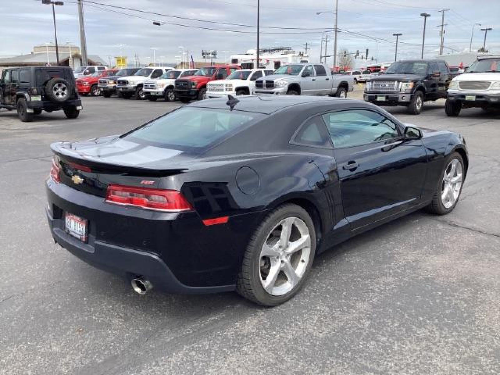 2015 BLACK Chevrolet Camaro 2LT Coupe (2G1FF1E35F9) with an 3.6L V6 DOHC 24V FFV engine, 6-Speed Automatic transmission, located at 1235 N Woodruff Ave., Idaho Falls, 83401, (208) 523-1053, 43.507172, -112.000488 - The 2015 Chevrolet Camaro 2LT RS combines the comfort and technology of the 2LT trim with the sporty styling elements of the RS package. Here are some of the key features you could find in the 2015 Chevrolet Camaro 2LT RS: 3.6-liter V6 Engine: The Camaro 2LT RS is typically powered by a 3.6-liter V - Photo #4