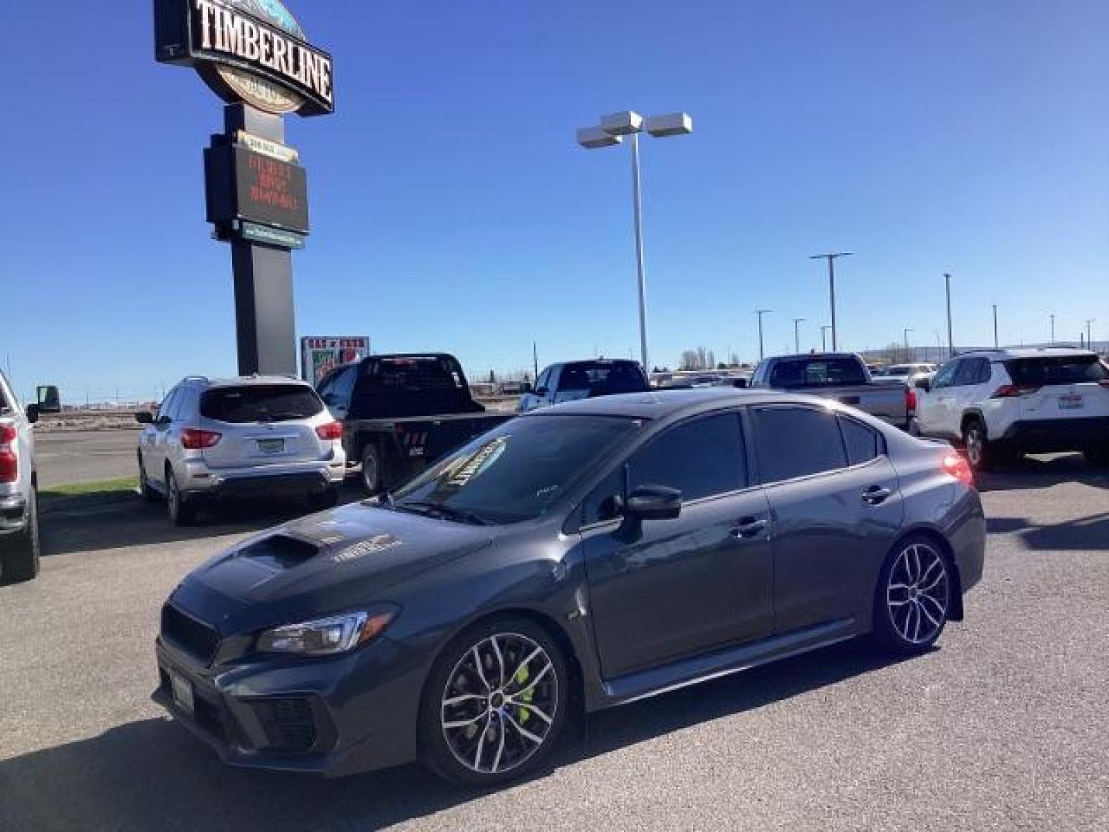 2020 Magnetite Gray Metallic /Black/Carbon Black, leather/sueded microfiber Subaru WRX STI 4-Door (JF1VA2V63L9) with an 2.5L H4 DOHC 16V engine, 6-Speed Manual transmission, located at 1235 N Woodruff Ave., Idaho Falls, 83401, (208) 523-1053, 43.507172, -112.000488 - At Timberline Auto it is always easy to find a great deal on your next vehicle! Our experienced sales staff can help find the right vehicle that will fit your needs. Our knowledgeable finance department has options for almost any credit score. We offer many warranty contract options to protect your - Photo #0