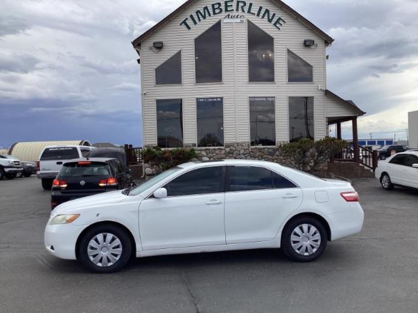 2008 Super White /Ash Cloth Interior Toyota Camry LE 5-Spd AT (4T4BE46K48R) with an 2.4L L4 DOHC 16V engine, 5-Speed Automatic transmission, located at 1235 N Woodruff Ave., Idaho Falls, 83401, (208) 523-1053, 43.507172, -112.000488 - The 2008 Toyota Camry LE is a midsize sedan known for its reliability, comfort, and practicality. Here are the key features you might find on the 2008 Toyota Camry LE: Engine: Typically equipped with a 2.4-liter inline-four engine producing around 158 horsepower and 161 lb-ft of torque, paired with - Photo #1