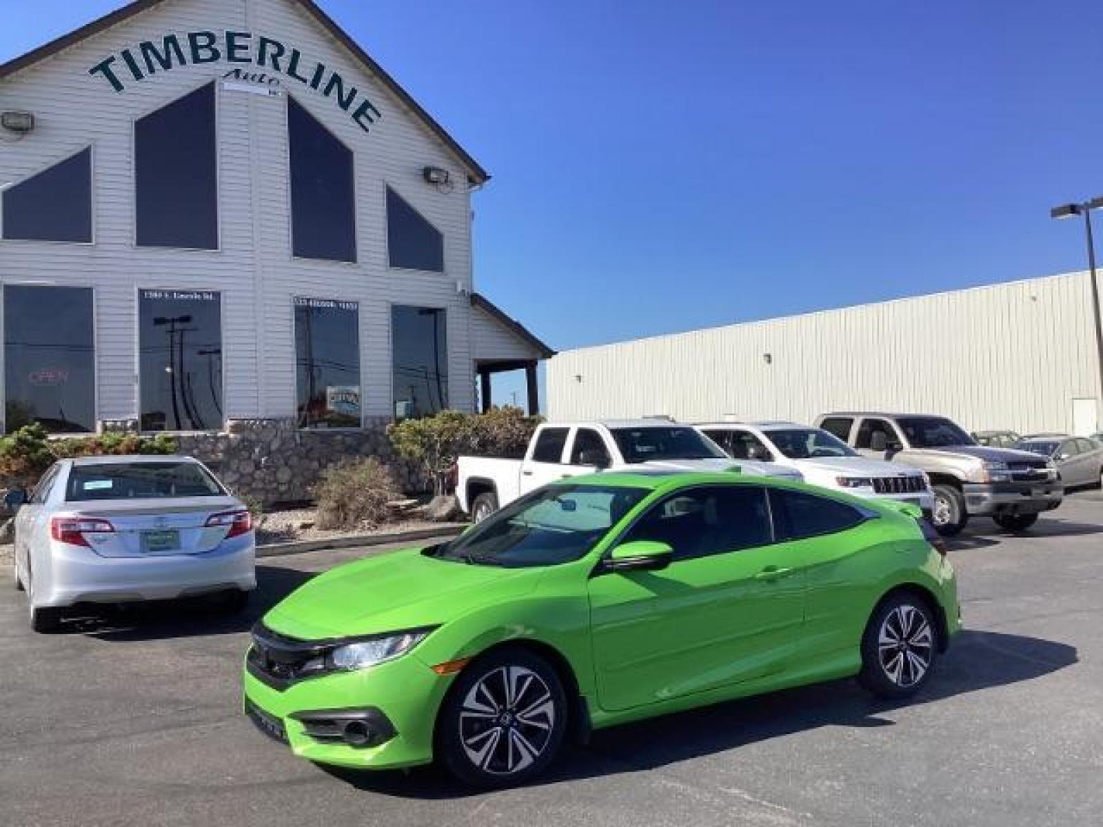 2016 Honda Civic EX-T Coupe CVT (2HGFC3B3XGH) with an 1.5L L4 SOHC 16V engine, Continuously Variable Transmission transmission, located at 1235 N Woodruff Ave., Idaho Falls, 83401, (208) 523-1053, 43.507172, -112.000488 - New Inventory, call for price and more pictures. At Timberline Auto it is always easy to find a great deal on your next vehicle! Our experienced sales staff can help find the right vehicle will fit your needs. Our knowledgeable finance department has options for almost any credit score. We offer man - Photo #0